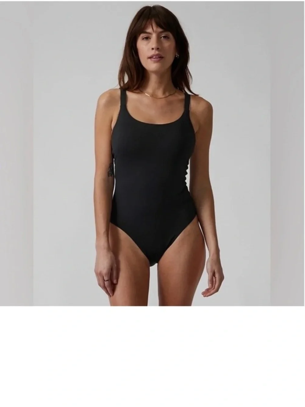 Athleta Hermosa One Piece Swimsuit Black Size Large Athletic Beach